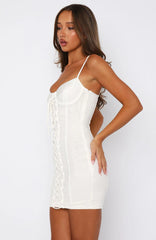 Royal Rebellion Mini Dress Ivory