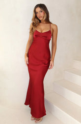 It's Not The Same Maxi Dress Burgundy