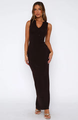 She's Back Maxi Dress Espresso