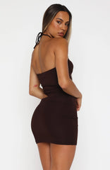 Something Different Mini Dress Chocolate