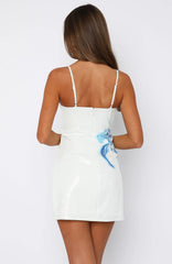 The Hills Sequin Mini Dress Blueberry Spritz